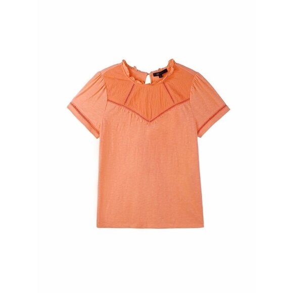 Embroidered Yoke Tee | Frye | Medium - Picture 13 of 13